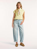 Gele gebreide top brooke