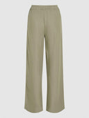 Groene linnenmix broek lio