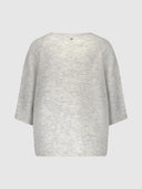 Lichtgrijze oversized trui carter knit