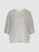 Lichtgrijze oversized trui carter knit