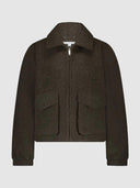 Donkerbruine teddy jas reese jacket