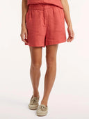 Rode linnen shorts lilou