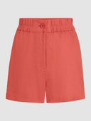 Rode linnen shorts lilou