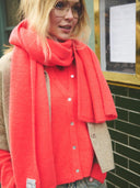Rode sjaal fleur