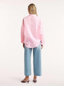 Roze gestreepte blouse elena