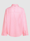 Roze gestreepte blouse elena