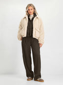 Donkerbruine pantalon sabine pants