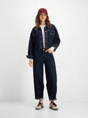 Donkerblauwe spijkerjas bobbi jacket