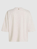 T-shirt met embroidery tekst rane top