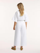 Witte wide leg jeans boston