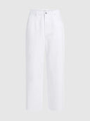 Witte wide leg jeans boston