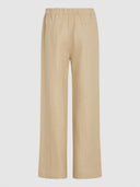 Beige linnen broek lyra