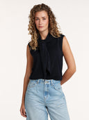 Donkerblauwe gilet kyra
