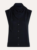 Donkerblauwe gilet kyra