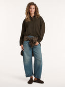 Bruine blouse layla