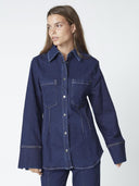 Blouse theocc fitted denim shirt