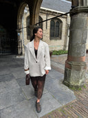 Oversized mavacc power blazer