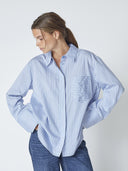 Blauwe blouse finacc