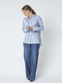Blauwe blouse finacc