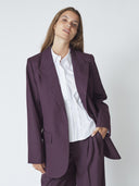 Donkerpaarse blazer almiracc fitted blazer