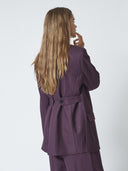 Donkerpaarse blazer almiracc fitted blazer