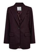 Donkerpaarse blazer almiracc fitted blazer