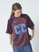 Bordeaux jersey t-shirt treycc lace tee