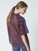Bordeaux jersey t-shirt treycc lace tee