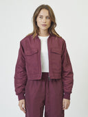 Bordeaux cropped jacket tricecc