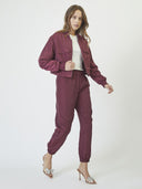 Bordeaux cropped jacket tricecc