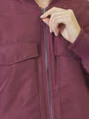 Bordeaux cropped jacket tricecc