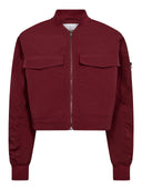 Bordeaux cropped jacket tricecc