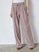 Bruin gestreepte broek jihocc