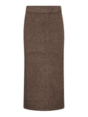 Bruine rok rowcc slit skirt