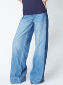 Denim wide leg broek bilbaoc