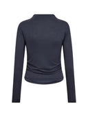Donkerblauwe fitted top camillacc
