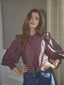 Donkerpaarse blouse tassycc