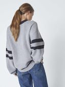 Grijze rowcc coco logo knit