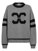 Grijze rowcc coco logo knit