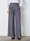 Grijze pantalon sagacc pleat pant