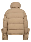 Lichtbruine cropped puffer jacket megancc