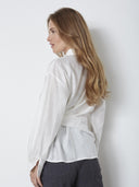 Off-white blouse met strikdetail idinacc