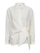 Off-white blouse met strikdetail idinacc