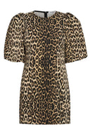 Panter jurk leocc crop puff dress