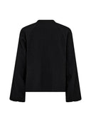 Zwarte blouse shinacc lace V-shirt