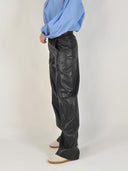 Zwarte kunstleren gittcc ll pant