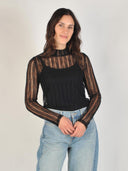 Zwarte longsleeve barbcc