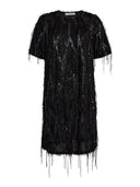 Zwarte mini sequin jurk sillacc