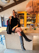 Zwarte mini sequin jurk sillacc