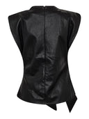 Zwarte mouwloze top gittcc